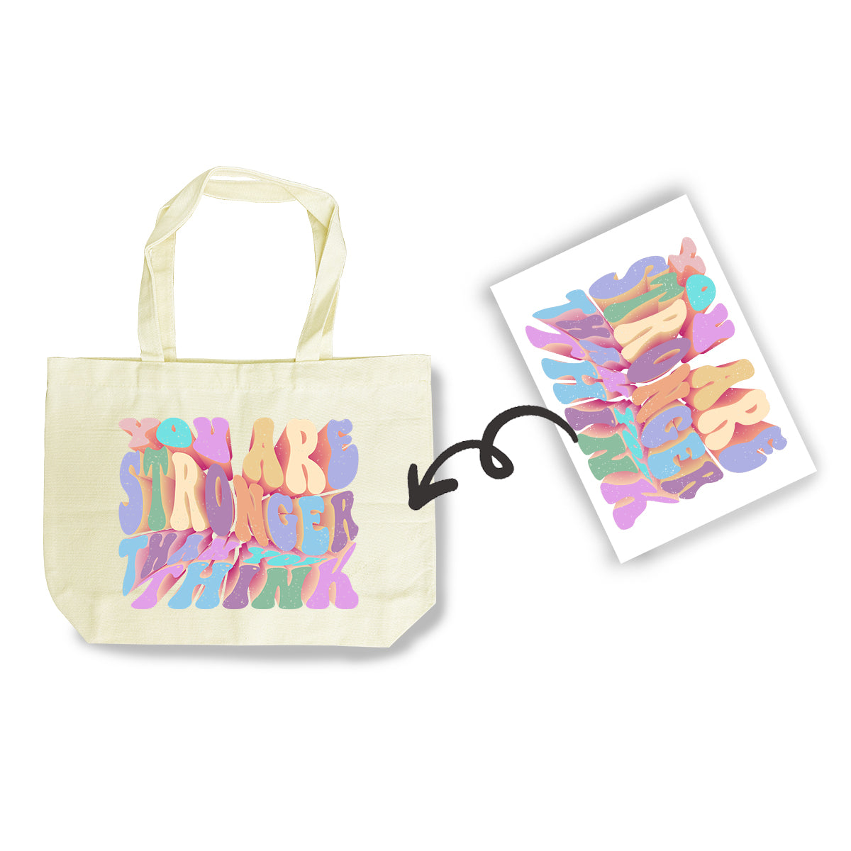 Customised Canvas Bag with Heat Transfer Printing Shopping Bag